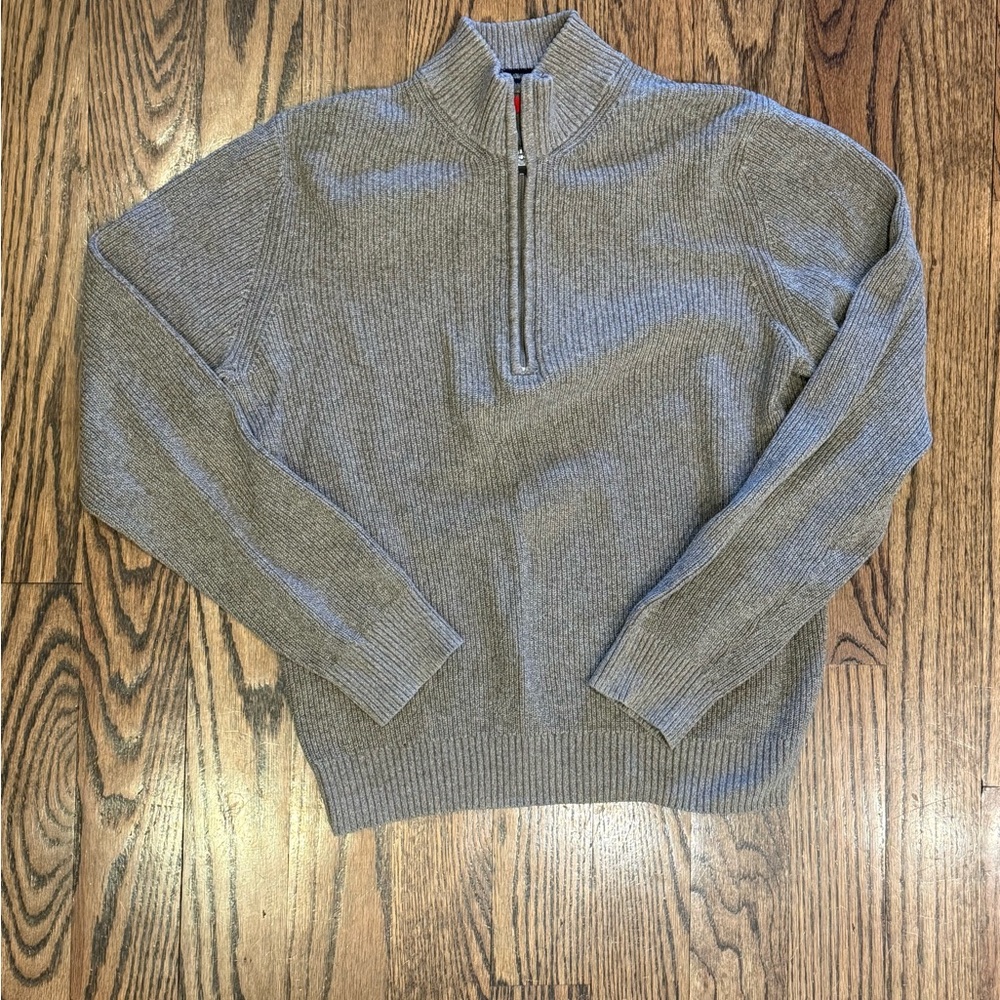 Izod Men's Brown Zip-Up Sweater